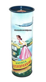 Vintage lata Patria "reisverpakking" 1968