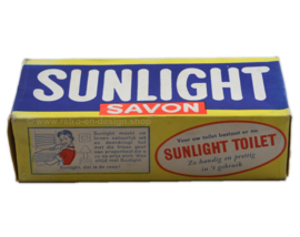 Echte originele Sunlight zeep in vintage verpakking