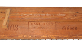 Vintage Brocante Holz Zigarrenregal oder Zigarrenform von Karl Hart, Schwetzingen Nr. 39003