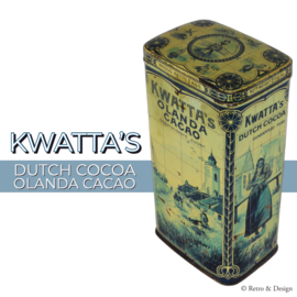 Rectangular cocoa tin from the period 1900-1925 for 1 kg of KWATTA cocoa​