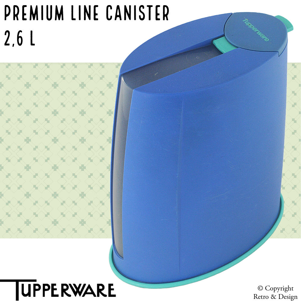 Contenedor Tupperware Elite con Dosificador – Almacenaje Hermético y Práctico (2,1L, Azul)