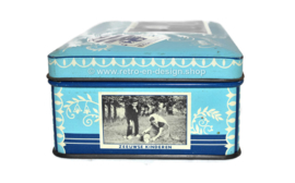 Boîte vintage bleue avec des photos de Zeeland, Hollande