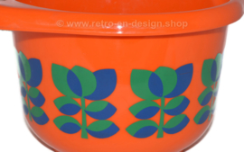 Vintage orange Emsa Bologna plastic 1970s mixing bowl