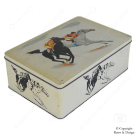 "Nostalgic Van Melle Horse Race Tin: A Journey through Vintage History"