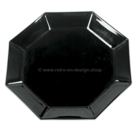 Großer Gebäckteller, Kuchenteller oder Tortenteller von Arcoroc France, Octime schwarz Ø 30,4 cm