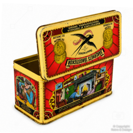 Vintage Zwaluw Safety Match Tin – Säkerhets Tändstickor Matchbox Storage Tin (1970–1980)