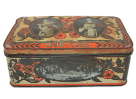 Vintage Jubilee tin in honor of the 40th anniversary of Queen Wilhelmina in 1938