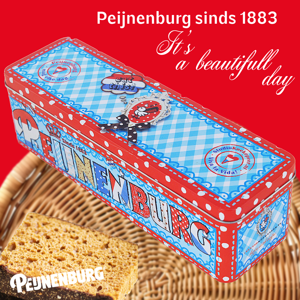 Lata de Pan de Jengibre Peijnenburg – Studio Koekepeer ‘It’s a Beautiful Day’
