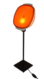 "Sunflower" Retro-Vintage Tupperware Tischlampe in orange / weiß