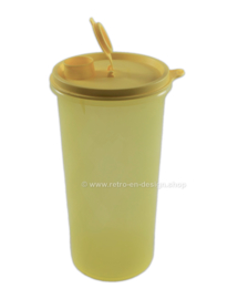Vintage Tupperware handolier Vorratsbehälter mit Ausguss, gelb transparent