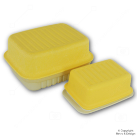 Vintage Tupperware Käsebox & Butterdose – Retro Küchenaccessoires der 1980er Jahre