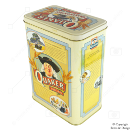 "Bring Nostalgia to Your Kitchen with this Vintage Quaker Tin from 1990!"