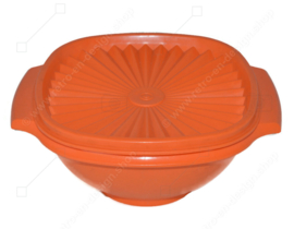 Orange Tupperware Servalier bowl