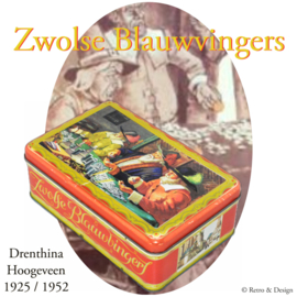 Experience a piece of history with the Vintage Cookie Tin for Zwolse Blauwvingers!