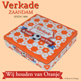 Koekblik Verkade: "Wij houden van Oranje"