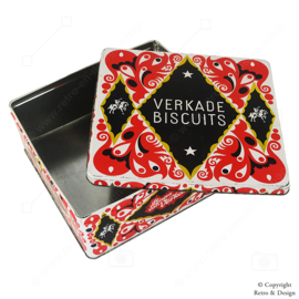 Vintage Verkade Blechdose „Die Mädchen von Verkade“ für gemischte Kekse