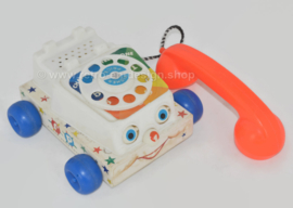 Teléfono de juguete antiguo "Chatter" de Fisher-Price de 1961.