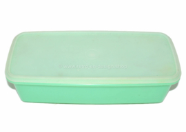 Vintage Tupperware groentendoos, brooddoos, bewaardoos in jade groen