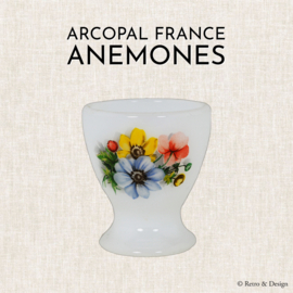 Huevera vintage con estampado de flores "Anemones" de Arcopal France
