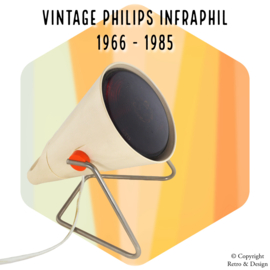 "Lampe infrarouge vintage Philips modèle Infraphil HP 3609 : Histoire et bien-être en un seul!"
