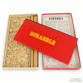 Vintage Scrabble Nederlandse Uitgave 1974 – Met Houten Draaitafel