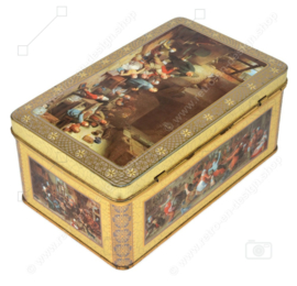 Vintage tin by DE GRUYTER with images of paintings by old masters