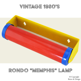 Lámpara Vintage Rondo "Memphis" de los Años 80: Colores Juguetones y Encanto Retro
