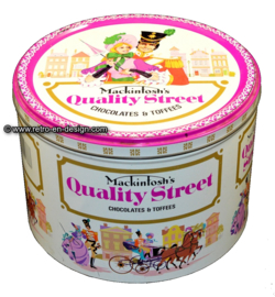 Tambor de hojalata Quality Street de Mackintosh, principios de los 90