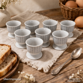 🥚 Hueveras vintage Winterling – Röslau (Baviera) – Set de 7 – Años 60