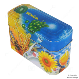 Lata de Almacenaje Vintage Wasa con Gallo y Abeja – Estilosa y Práctica para tu Knäckebröd