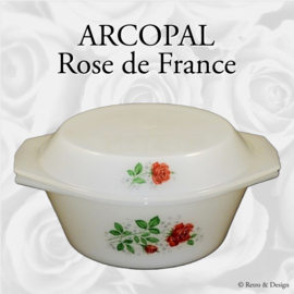 Plat à four ou cocotte Arcopal, Rose de France Ø 20 cm