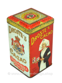 Vintage Droste Kakaodose mit Krankenschwester mit Tablett, netto 1/2 KG