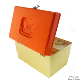 Vintage Curver Sewing Box from the 1970s: Stylish Storage Solution