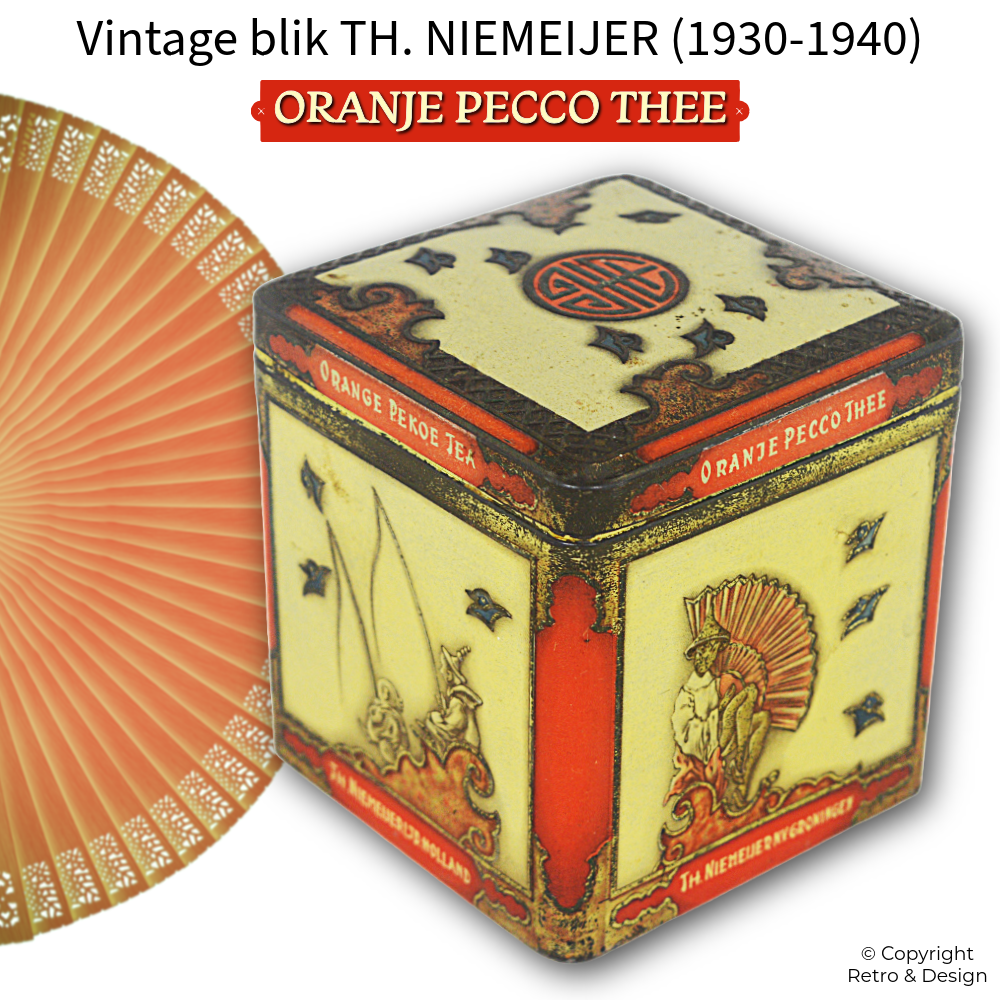 Cubo de té Pecco vintage de Niemeijer (1930–1940)