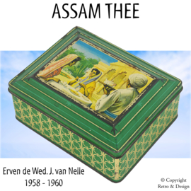 Lata Vintage de Té Assam de 1958-1960: Un Recuerdo Exótico del Té y la Cultura