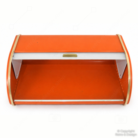Boîte à pain vintage attribuée à Rossignol – Orange – Années 1970