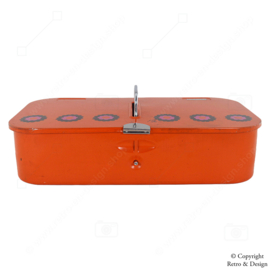 Vintage Orange Polish Box by Brabantia Designed by Patrice van Uden from the 1970s