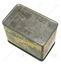 Vintage tea tin from 'De Gruyter' with English hunting scene regarding the fox hunt