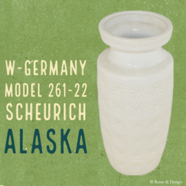 Jarrón vintage de cerámica de Scheurich, modelo 261-22 Decor Alaska