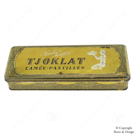 Rectangular Tin Box for TJOKLAT Camée Pastilles (1950 - 1970)