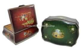 Set of vintage Pickwick tea tins by Douwe Egberts