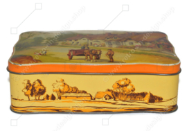 Vintage cigars tin "Village" by cigar manufacturer Champ Clark