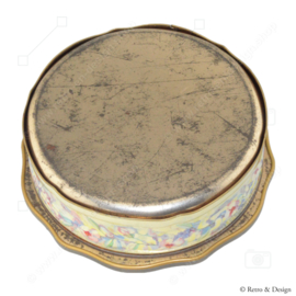 Betoverende Nostalgie: Vintage Koektrommel met Tijdloze Elegantie van Douwe Egberts