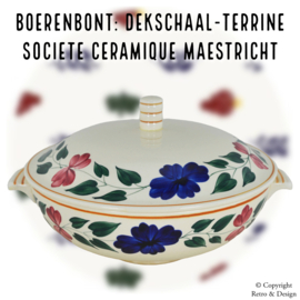 "Timeless Beauty of this Retro Boerenbont: Covered Dish-Terrine Model 418-2"