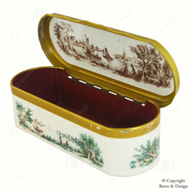 "Boîte à cuillères à thé vintage Douwe Egberts de 1954 - Un trésor raffiné pour les amateurs de thé !