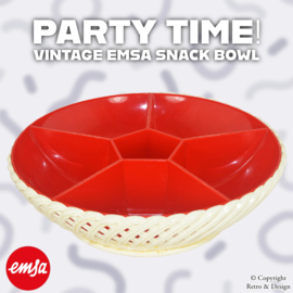 Revivez les Années 70 avec ce Plateau à Snacks Vintage Emsa : Une Pièce de Nostalgie Intemporelle