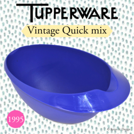 Vintage Tupperware Quick mix beslagkom in blauw