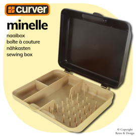Curver Minelle – Caja de Costura Compacta Vintage de los Años 70