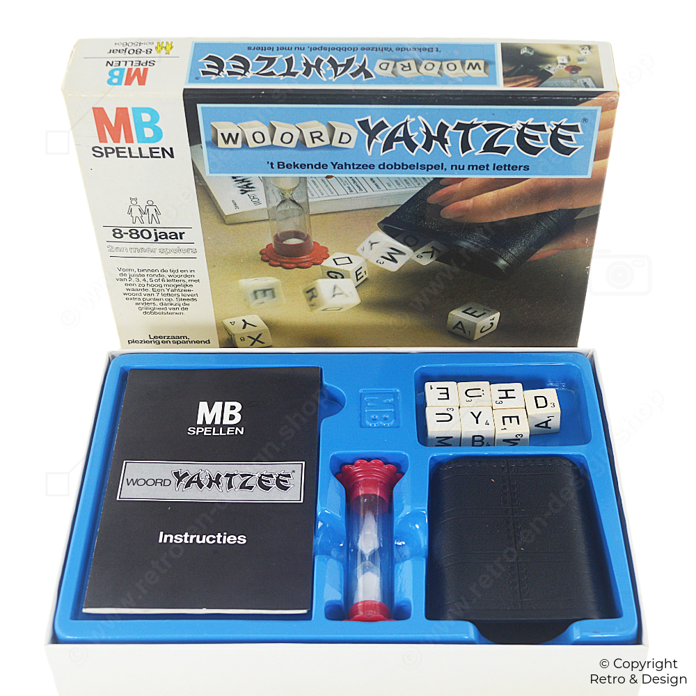 Woord Yahtzee Vintage 1979 – Het Klassieke Letterdobbelspel voor Taal- en Spelplezier