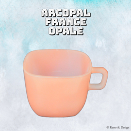 Tasse à soupe Arcopal France Opale rose vintage